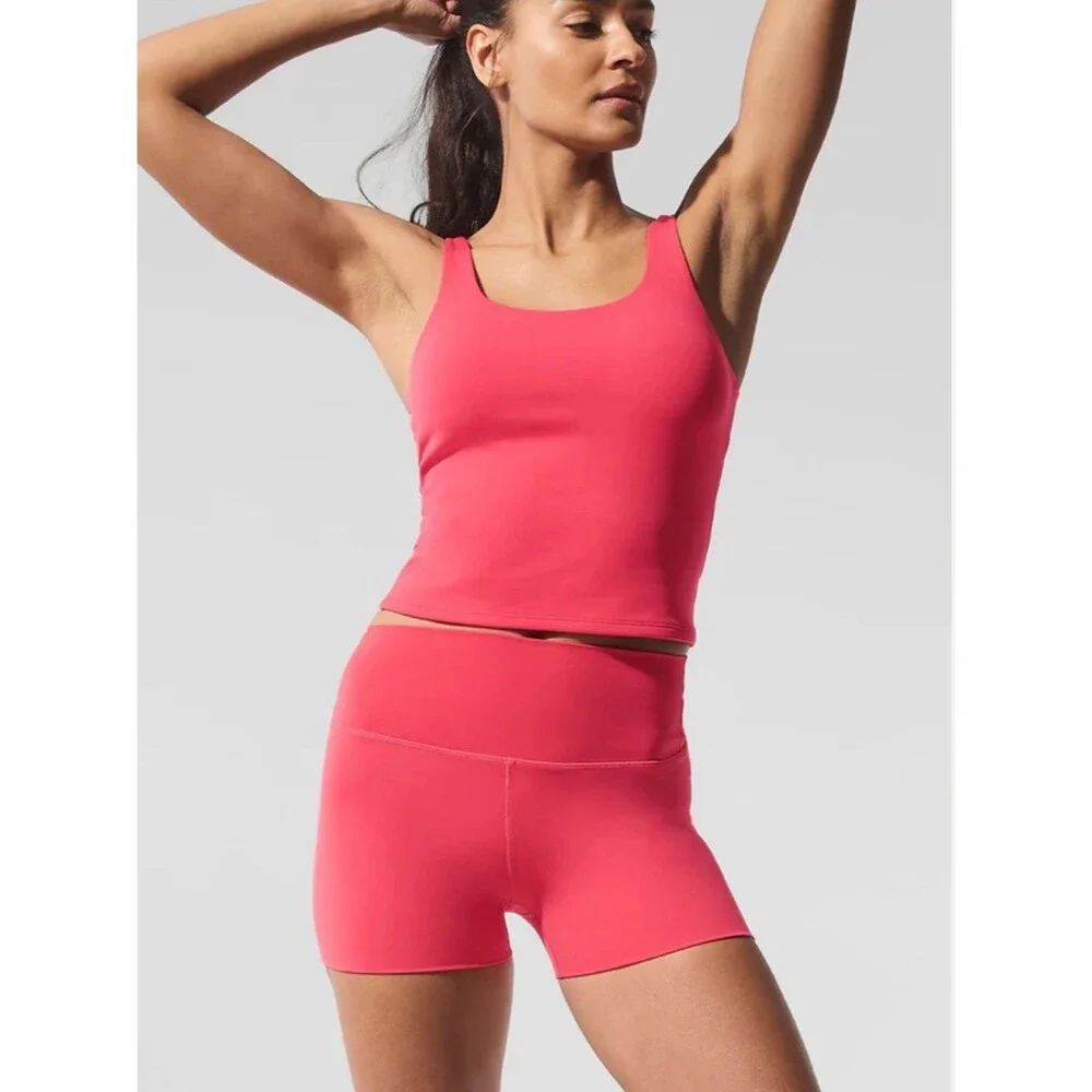 Alo-yoga Women's Candy Red Precision Sculpt tank
